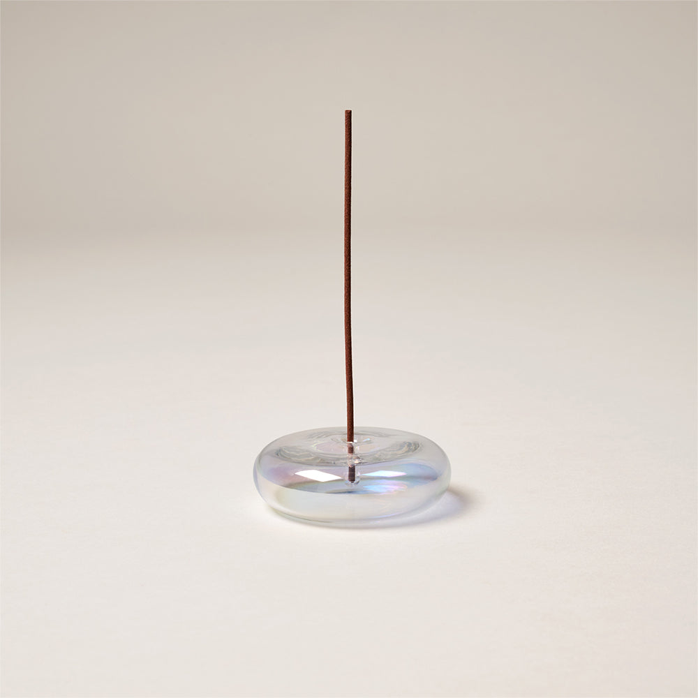 ガラスインセンスホルダー イリデセント