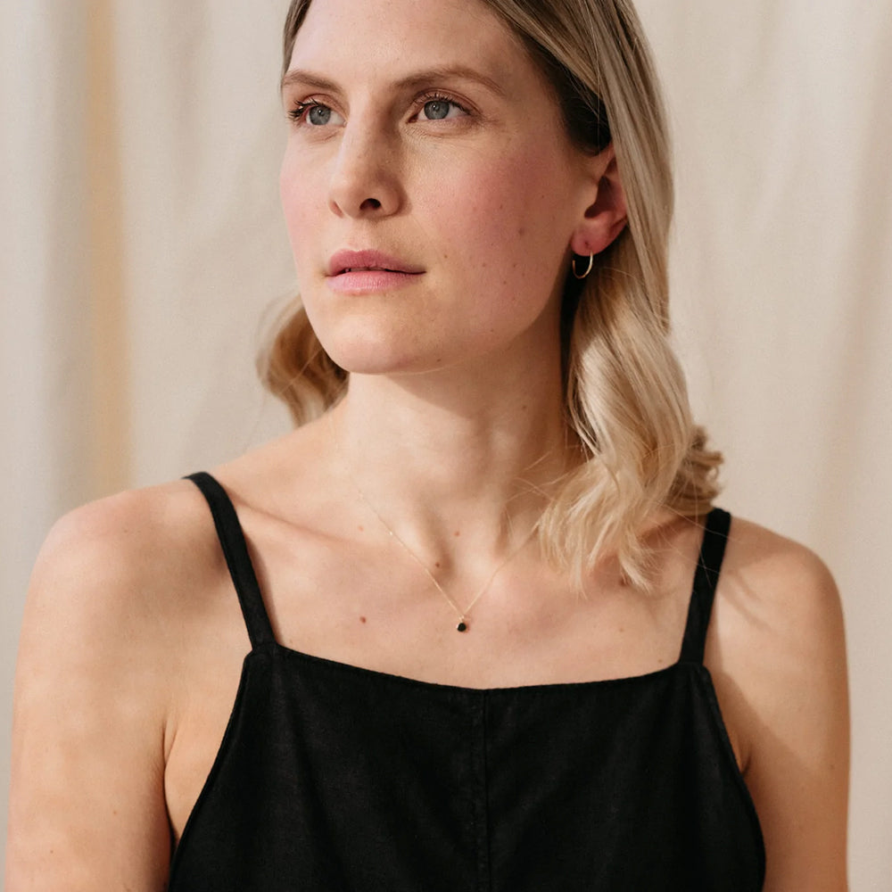 ゼロウェイストペブルネックレス 9カラットゴールド