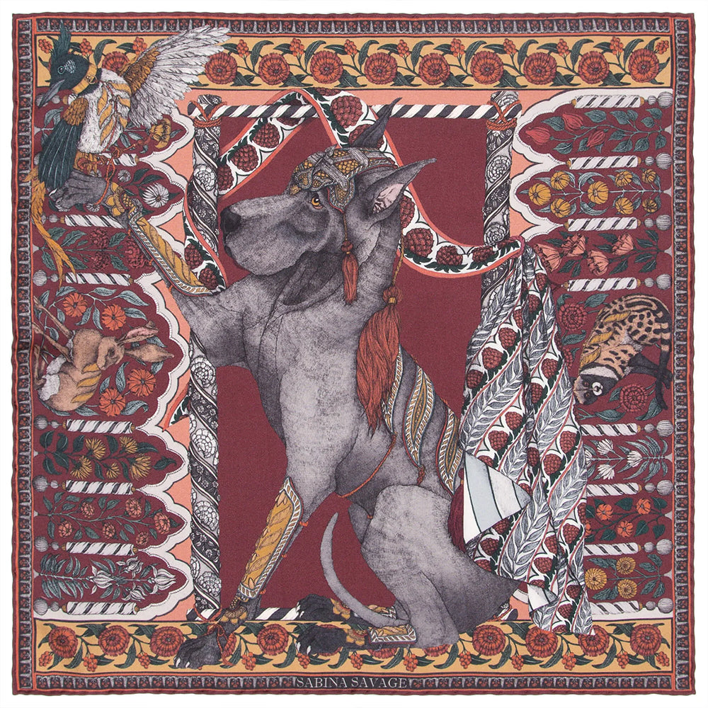 ティプーズハウンド（マルベリー/ターメリック）42cm