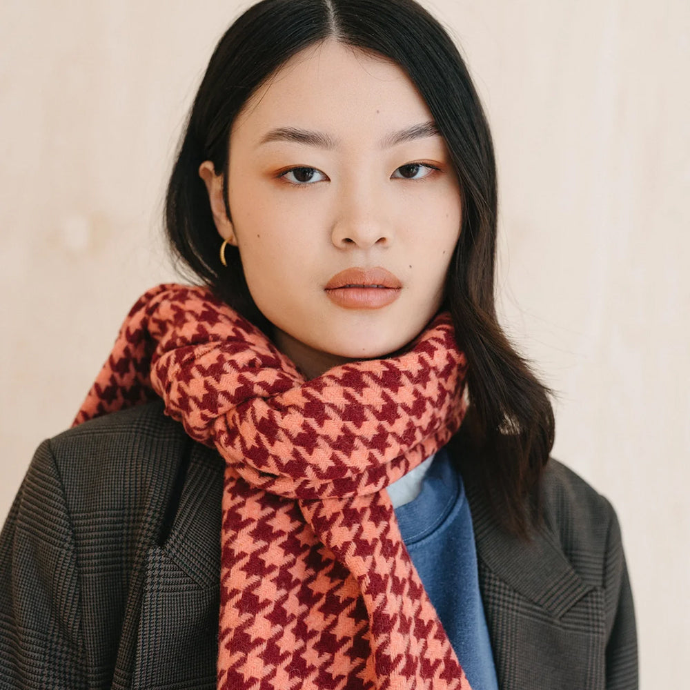 オーバーサイズスカーフ ベリーハウンドトゥース
